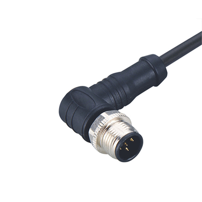 M12 Elleboog 8 Pin Miniature Circular Connectors Waterproof-Schroefdraadkoppeling