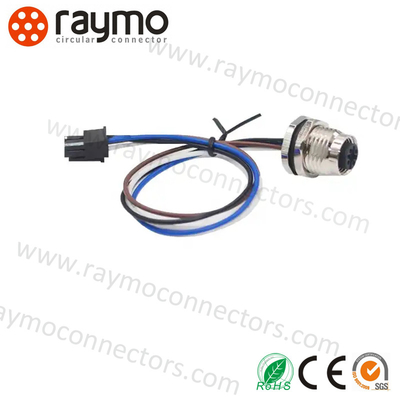 De Cirkelschakelaar van het schroefsluiten M12 met 5 Pin Molex Connector JST de Uitrusting van de Huisvestingsdraad