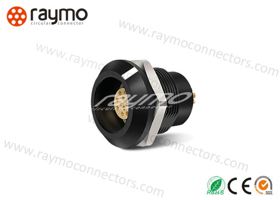 Circulaire waterdichte IP68 kunststof push-pull-connectoren met messing omhulsel