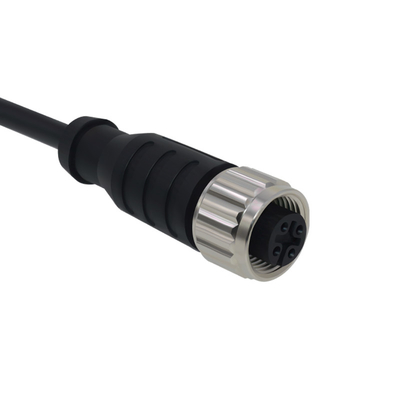 Afgeschermde Vrouwelijke M12 Kabel Connector Binder 4Pin Waterdicht IP67/68