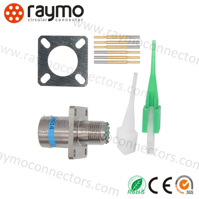 Amphenol MIL-DTL-38999 Serie III Connector D38999/26WB05SN Vrouwelijke stekkerkabel 5 pin militaire cirkelvormige connectoren
