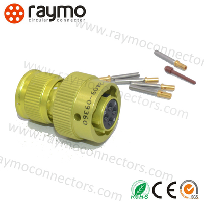ZH23 Mil Spec Connector Equivalent aan Russische CH23 met goud/zilverplating en koperen legering contactmateriaal