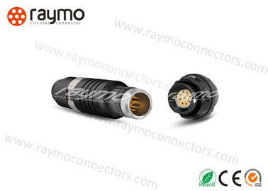 RAYMO cirkelvormige waterdichte connector automatisch aangebracht bekleed met zwart chorme