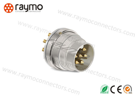 Voorpaneel Vaste Montage Stekker Schroefdraad Elektrische Connector, Metalen Ronde Connector